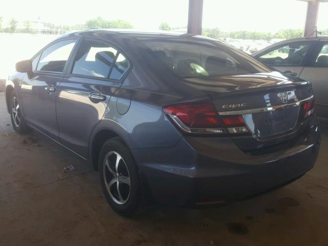 19XFB2F76FE106425 - 2015 HONDA CIVIC SE GRAY photo 3