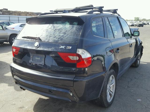 WBXPA93416WD30353 - 2006 BMW X3 3.0I BLACK photo 4