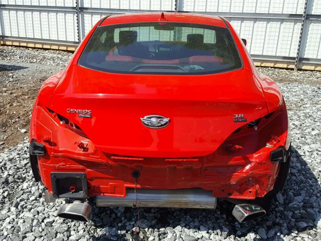 KMHHU6KJ4DU091249 - 2013 HYUNDAI GENESIS CO RED photo 9