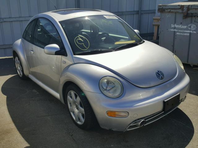 3VWDD21C91M463244 - 2001 VOLKSWAGEN NEW BEETLE 银色 照片 1