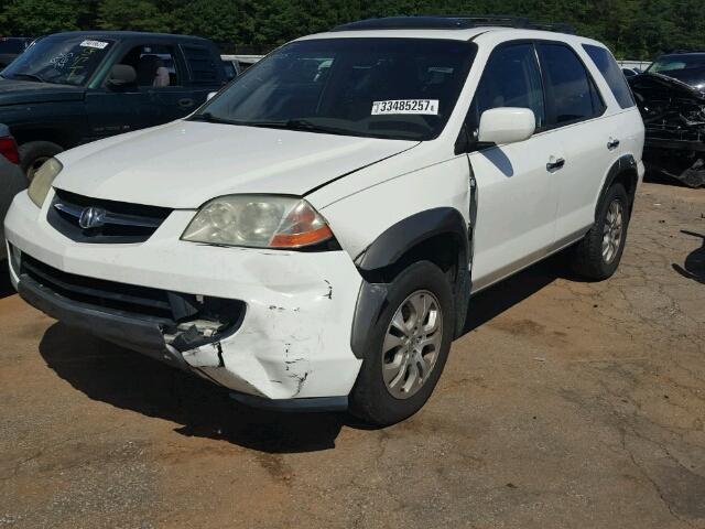 2HNYD18933H522776 - 2003 ACURA MDX TOURIN WHITE photo 2