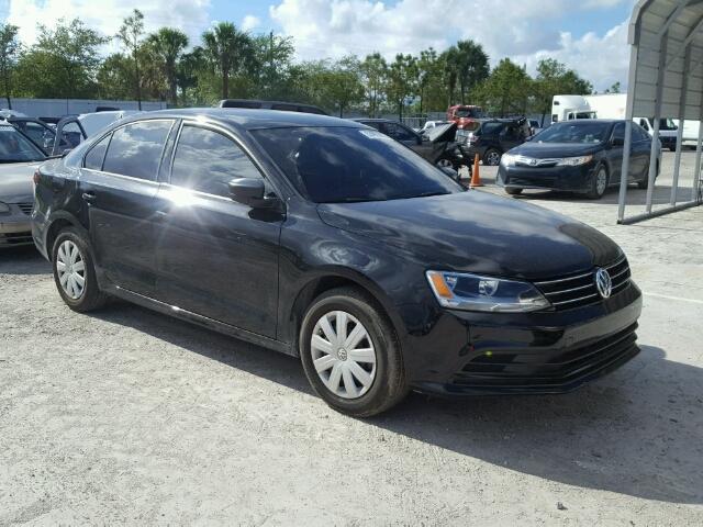 3VW267AJ8GM330318 - 2016 VOLKSWAGEN JETTA S BLACK photo 1