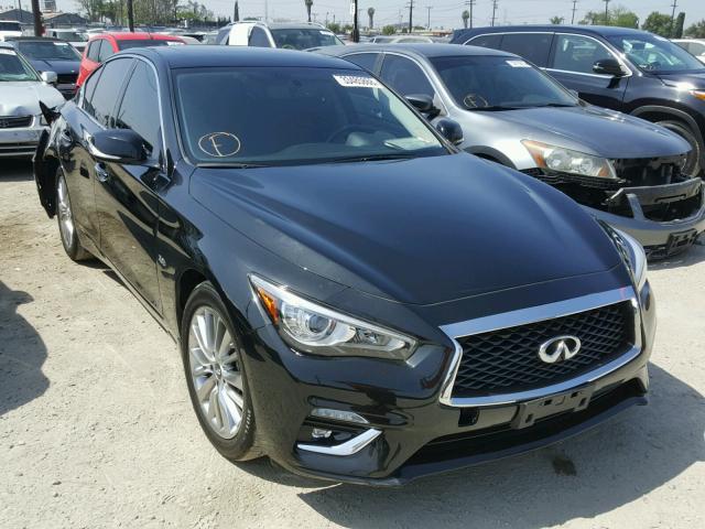 JN1EV7AP9JM350526 - 2018 INFINITI Q50 LUXE BLACK photo 1