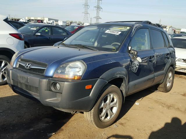 KM8JN12D19U935525 - 2009 HYUNDAI TUCSON SE BLUE photo 2