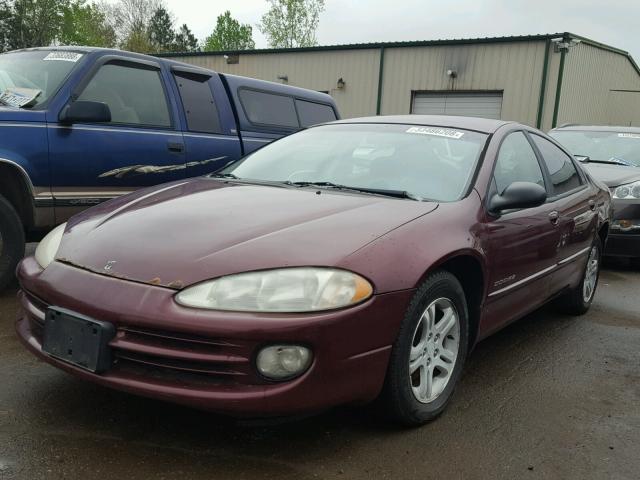 2B3HD56J1YH352985 - 2000 DODGE INTREPID E MAROON photo 2