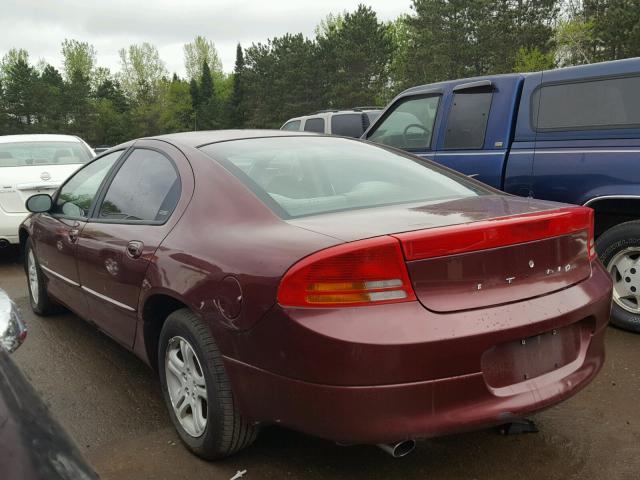 2B3HD56J1YH352985 - 2000 DODGE INTREPID E MAROON photo 3