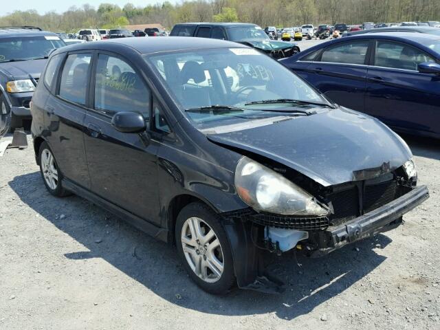 JHMGD38637S012427 - 2007 HONDA FIT S შავი ფოტო 1