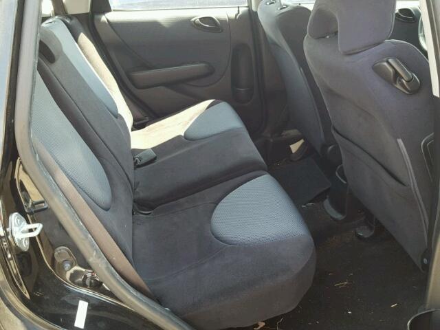 JHMGD38637S012427 - 2007 HONDA FIT S შავი ფოტო 6