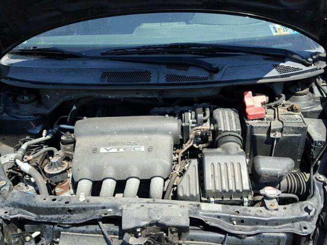 JHMGD38637S012427 - 2007 HONDA FIT S შავი ფოტო 7