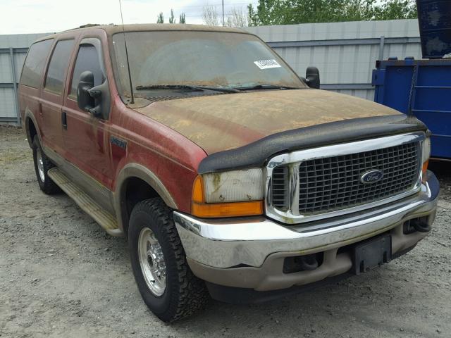 1FMNU43S3YEB84987 - 2000 FORD EXCURSION RED photo 1