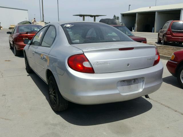 1P3ES46C4YD862019 - 2000 PLYMOUTH NEON BASE 银色 照片 3