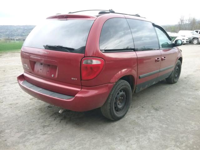 1D4GP45R56B560976 - 2006 DODGE CARAVAN SX MAROON photo 4