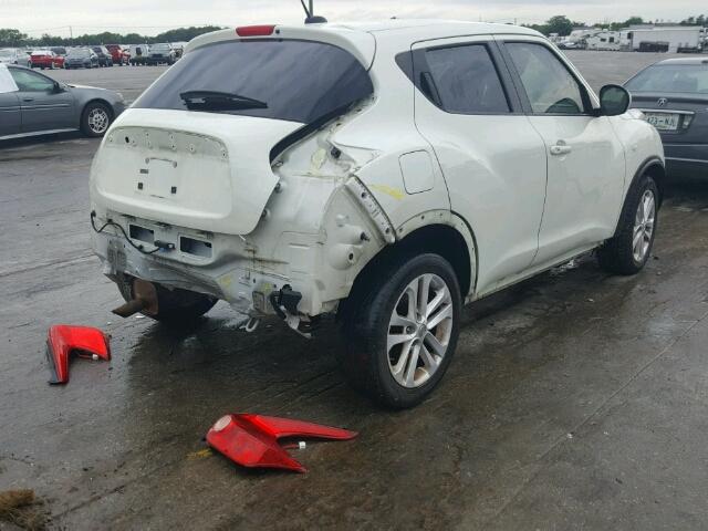 JN8AF5MR7CT104534 - 2012 NISSAN JUKE WHITE photo 4