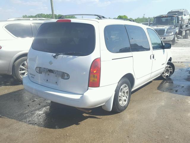 4N2XN11T5YD839741 - 2000 NISSAN QUEST SE WHITE photo 4