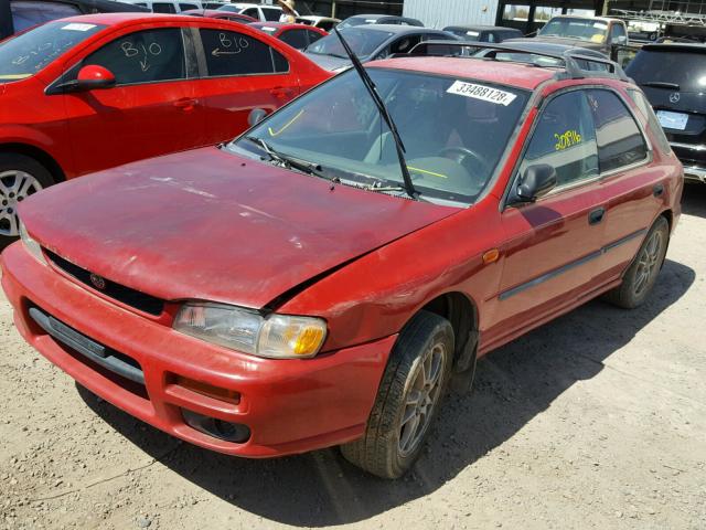 JF1GF4350VH820864 - 1997 SUBARU IMPREZA L RED photo 2