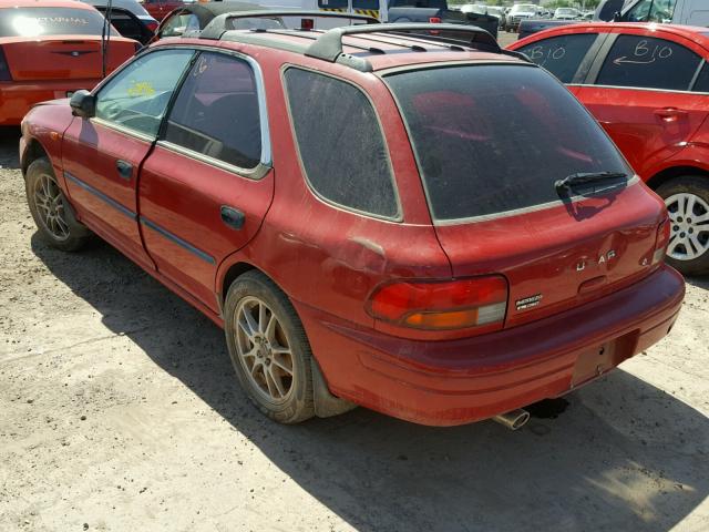 JF1GF4350VH820864 - 1997 SUBARU IMPREZA L RED photo 3