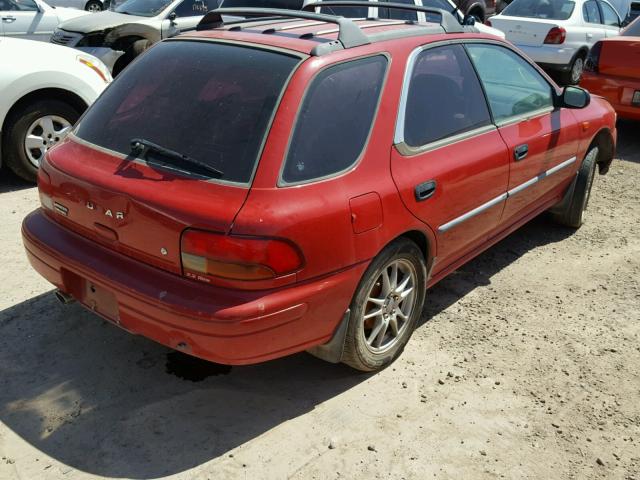 JF1GF4350VH820864 - 1997 SUBARU IMPREZA L RED photo 4