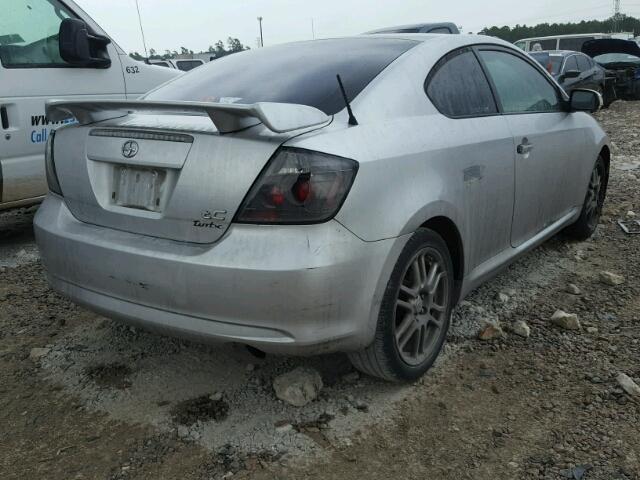 JTKDE167880252970 - 2008 TOYOTA SCION TC SILVER photo 4