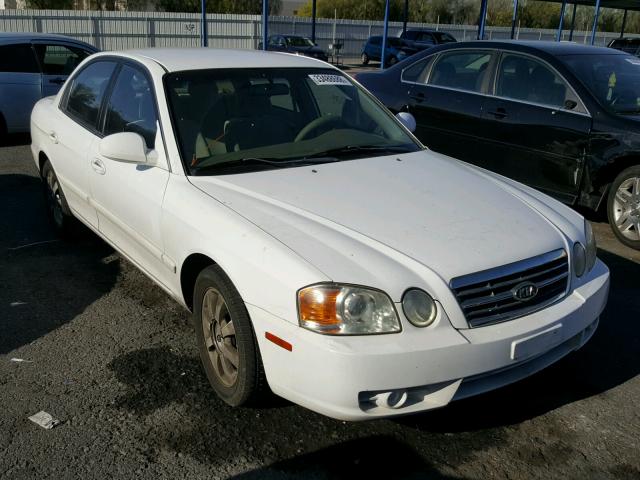 KNAGD128045278267 - 2004 KIA OPTIMA WHITE photo 1