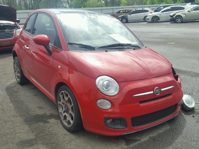 3C3CFFBR3DT544113 - 2013 FIAT 500 SPORT RED photo 1