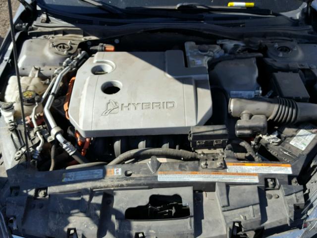 3FADP0L32AR347601 - 2010 FORD FUSION HYB GRAY photo 7