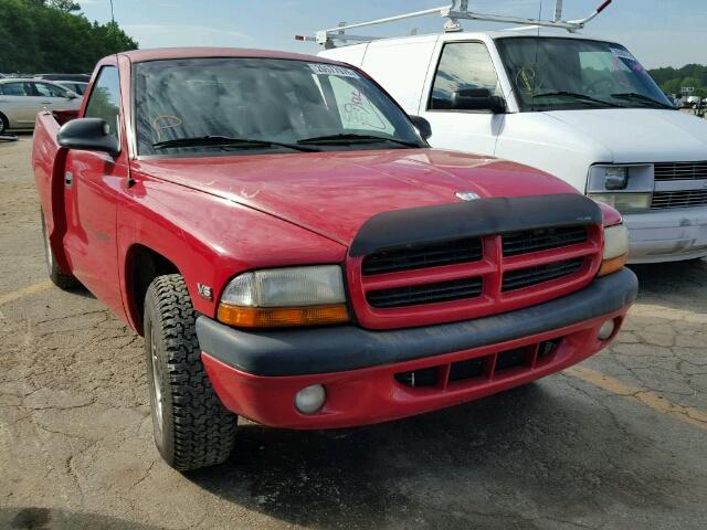 1B7FL26X5VS222871 - 1997 DODGE DAKOTA RED photo 1