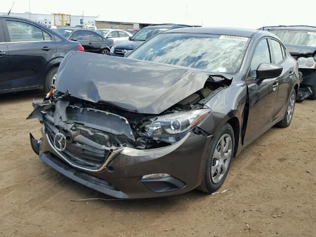 3MZBM1U70FM139154 - 2015 MAZDA 3 GRAY photo 2