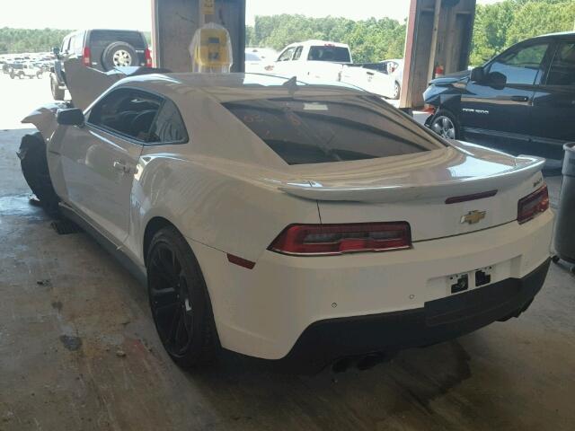 2G1FL1EP9F9800848 - 2015 CHEVROLET CAMARO WHITE photo 3