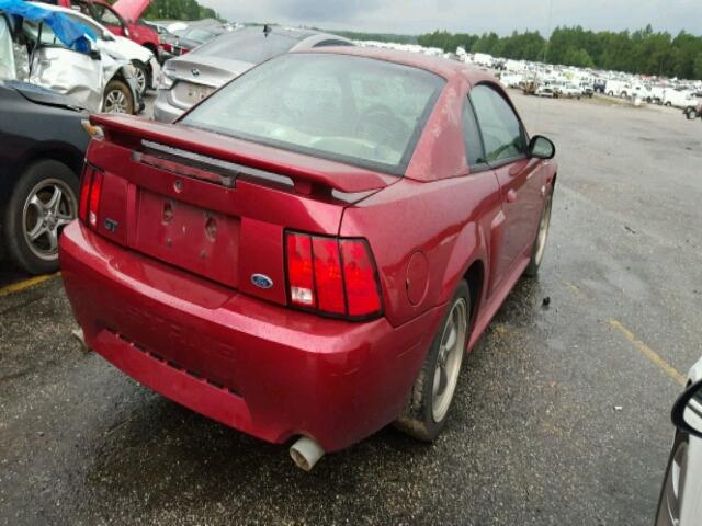 1FAFP42X34F128703 - 2004 FORD MUSTANG GT RED photo 4