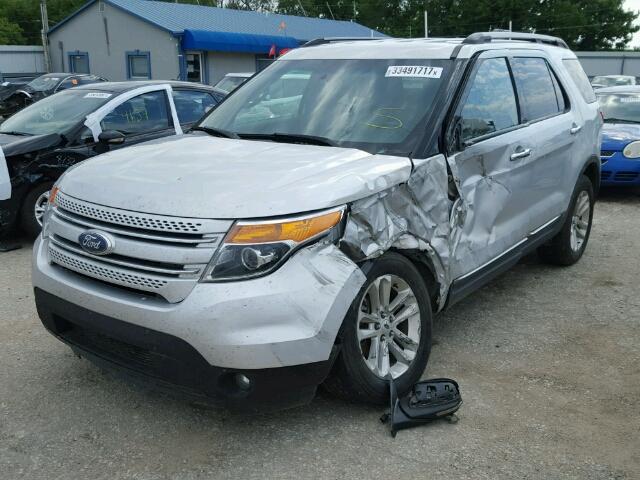 1FMHK8D88CGA57646 - 2012 FORD EXPLORER X GRAY photo 2