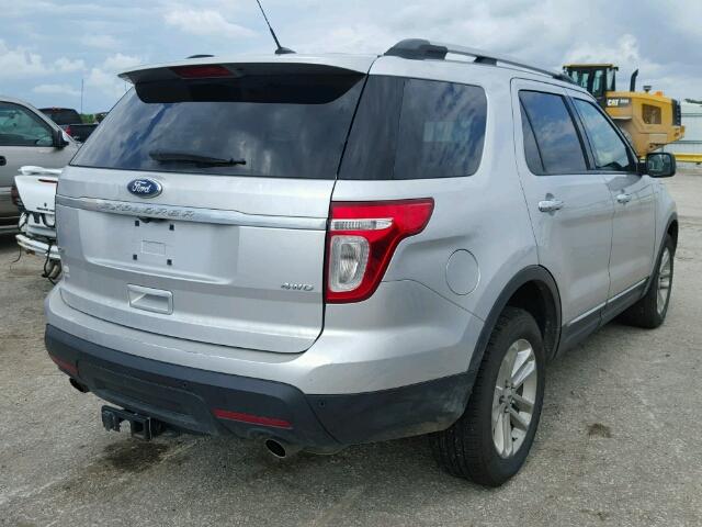 1FMHK8D88CGA57646 - 2012 FORD EXPLORER X GRAY photo 4