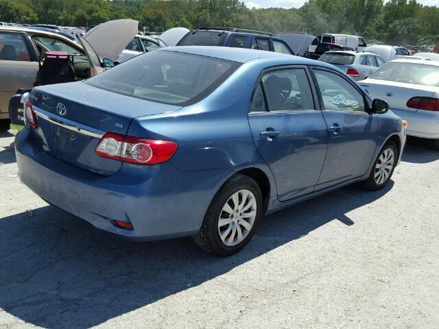 5YFBU4EE0DP091873 - 2013 TOYOTA COROLLA/S/ BLUE photo 4