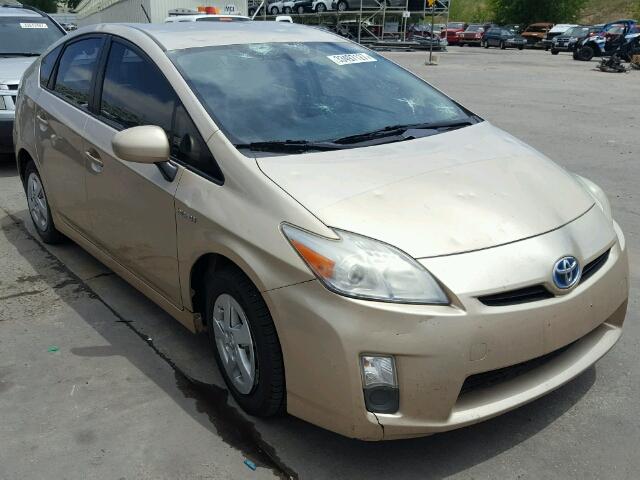 JTDKN3DU8A0123846 - 2010 TOYOTA PRIUS BEIGE photo 1