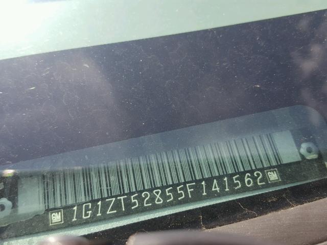 1G1ZT52855F141562 - 2005 CHEVROLET MALIBU LS ვერცხლისფერი ფოტო 10