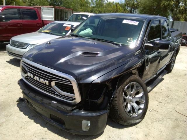 1C6RR7WT1JS178083 - 2018 RAM 1500 LONGH BLUE photo 2