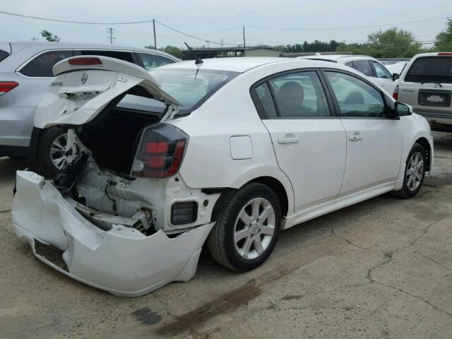 3N1AB6AP9BL622425 - 2011 NISSAN SENTRA 2.0 WHITE photo 4