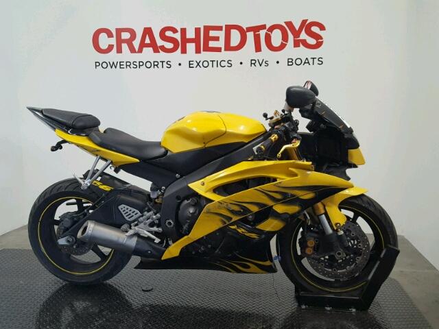 JYARJ16E28A007241 - 2008 YAMAHA YZFR6 YELLOW photo 1