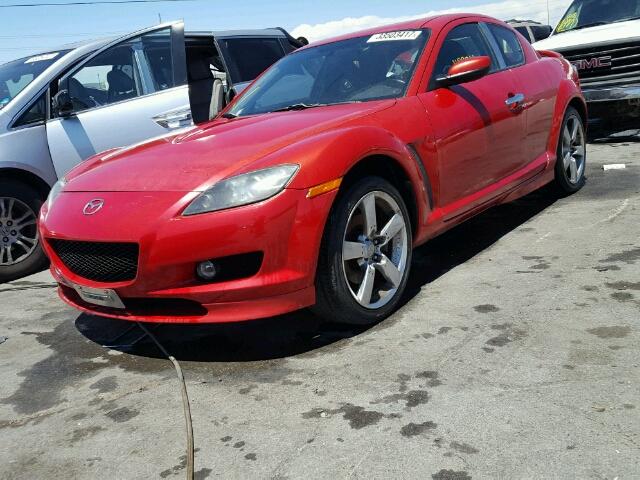 JM1FE17N640121169 - 2004 MAZDA RX8 RED photo 2