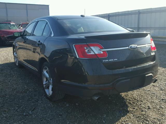 1FAHP2KT1BG177075 - 2011 FORD TAURUS SHO BLACK photo 3