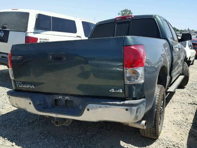 5TFBV58148X033753 - 2008 TOYOTA TUNDRA DOU GREEN photo 4