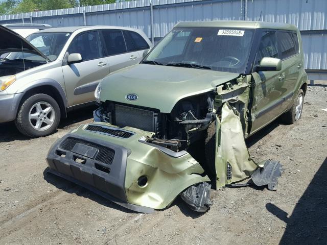 KNDJT2A28B7330390 - 2011 KIA SOUL + GREEN photo 2