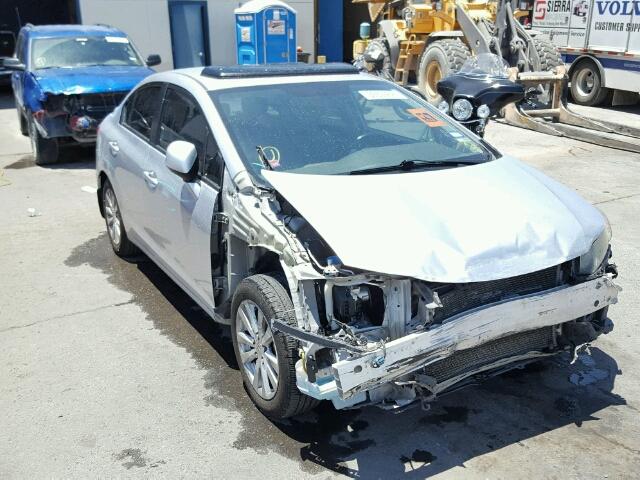 2HGFB2F90CH523333 - 2012 HONDA CIVIC EXL SILVER photo 1