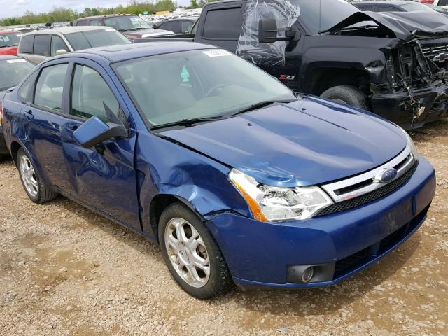 1FAHP36N89W198099 - 2009 FORD FOCUS SES BLUE photo 9