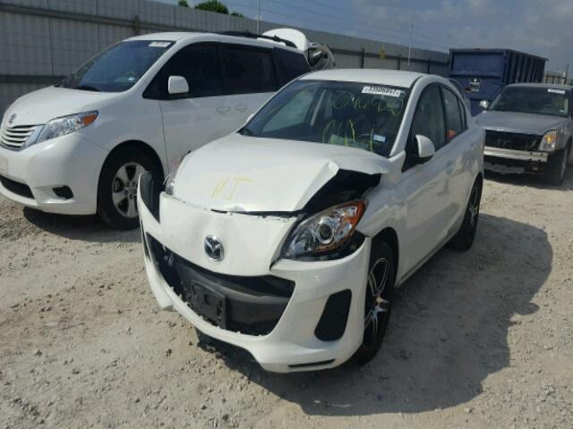 JM1BL1UF2C1646420 - 2012 MAZDA 3 I WHITE photo 2