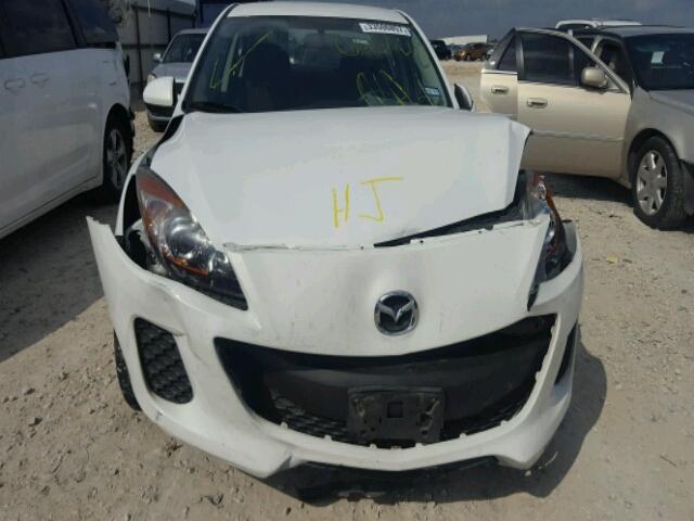 JM1BL1UF2C1646420 - 2012 MAZDA 3 I WHITE photo 9