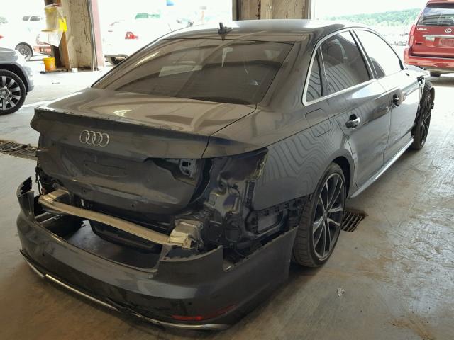 WAUB4AF47JA002768 - 2018 AUDI S4 PREMIUM GRAY photo 4