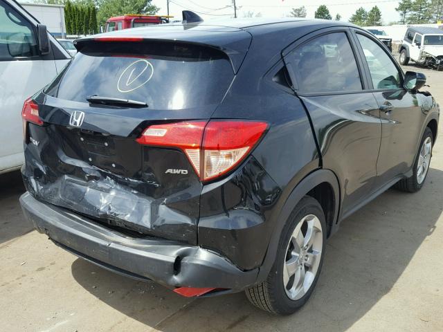 3CZRU6H56HG709175 - 2017 HONDA HR-V EX BLACK photo 4