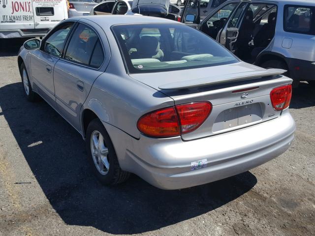 1G3NL52E0XC435144 - 1999 OLDSMOBILE ALERO GL SILVER photo 3