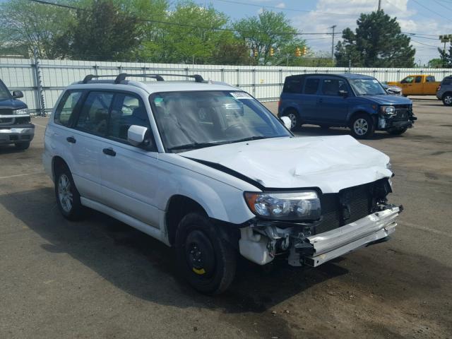 JF1SG66698H724131 - 2008 SUBARU FORESTER S WHITE photo 1