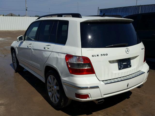 WDCGG8HB8CF807134 - 2012 MERCEDES-BENZ GLK 350 4M WHITE photo 3